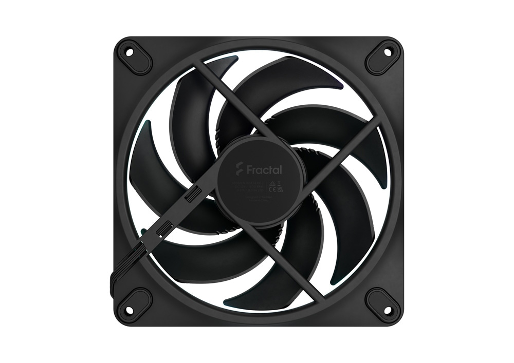 PC用ファン・クーラー Fractal Design Momentum RGB 3-pack Black Fractal Design Momentum 14 RGB Black 140mm PCケースファン ブラック