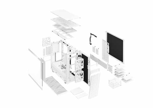 Fractal Define 7 White TG Clear PCケース Fractal Design Define 7 White TG Clear Tint - 製品詳細