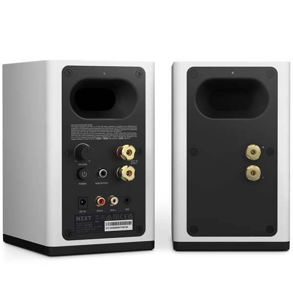 NZXT Relay Speakers ホワイト アンプ内蔵 PCスピーカー NZXT Relay Speakers White PCゲーマー向け デスクトップPC