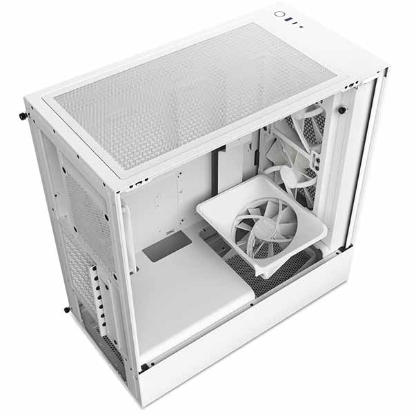 NZXT H5 Flow RGB ATX ミドルタワーケース [White] ホワイト｜CC