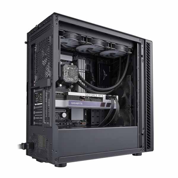 SILVERSTONE 防音装備サイレントミッドタワーケース｜SST-SEQ1B