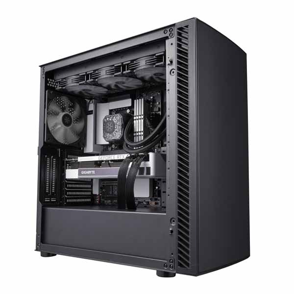 SILVERSTONE 防音装備サイレントミッドタワーケース｜SST-SEQ1B