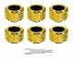 Thermaltake Pacific C-Pro G1/4 PETG 16mm OD 6 Pack Gold コンプレッションフィッティング6個セット ゴールド ｜CL-W265-CU00GD-B|