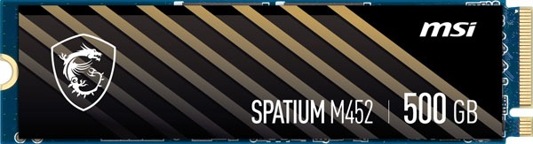 MSI SPATIUM M452 容量500GB M.2 3D NAND 2.15mm PCIe 4.0 NVMe SSD