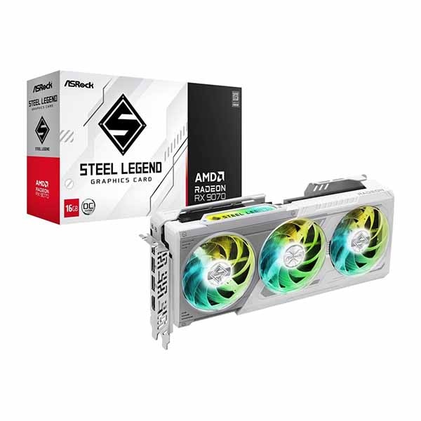 グラフィックボード・グラボ・ビデオカード ASROCK RX9070 OC STEEL LEGEND Amazon | ASRock Radeon / RX9070 搭載 グラフィックボード GDDR6 16GB