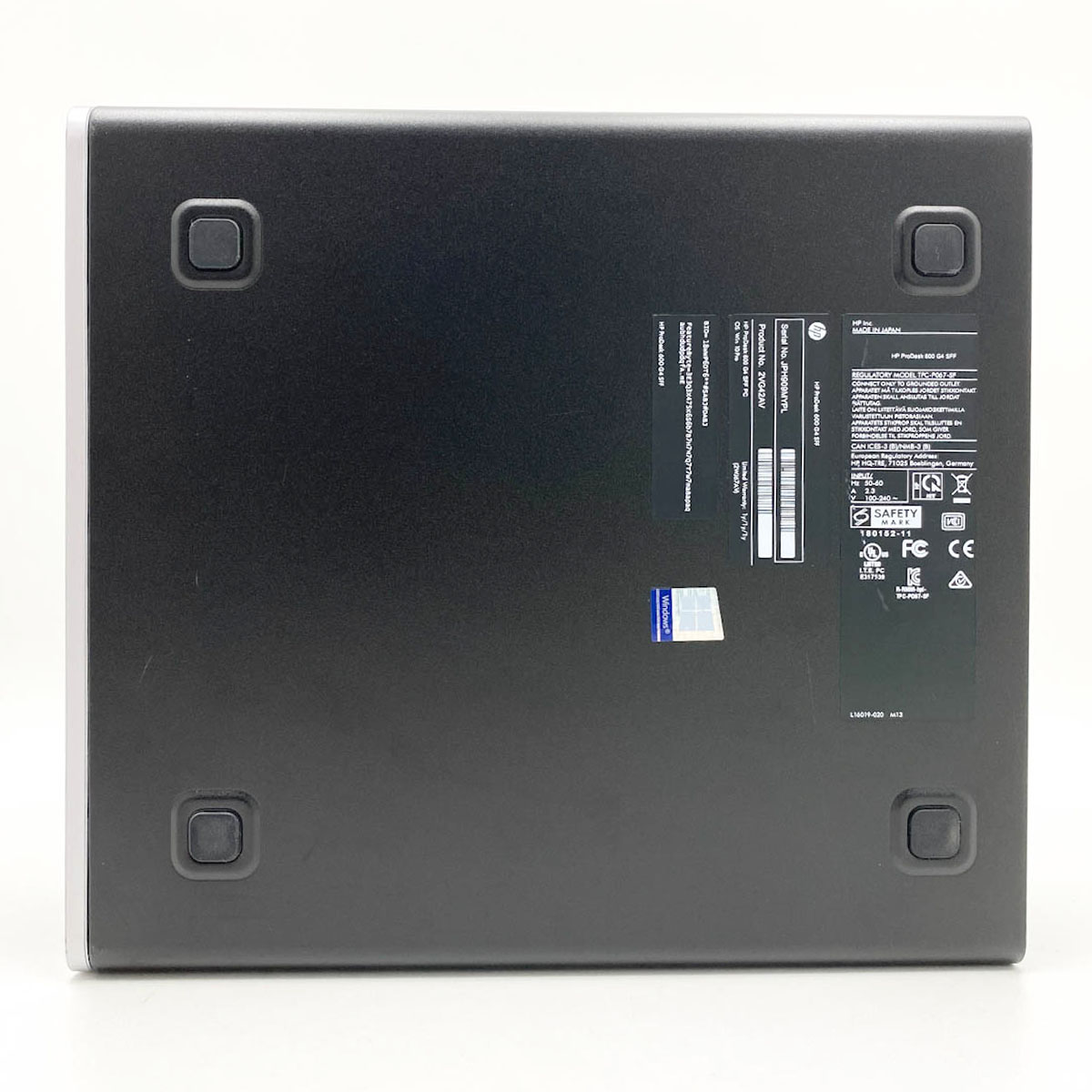 中古 ProDesk 600G4 SFF HP デスクトップパソコン Corei5 8500/8GB