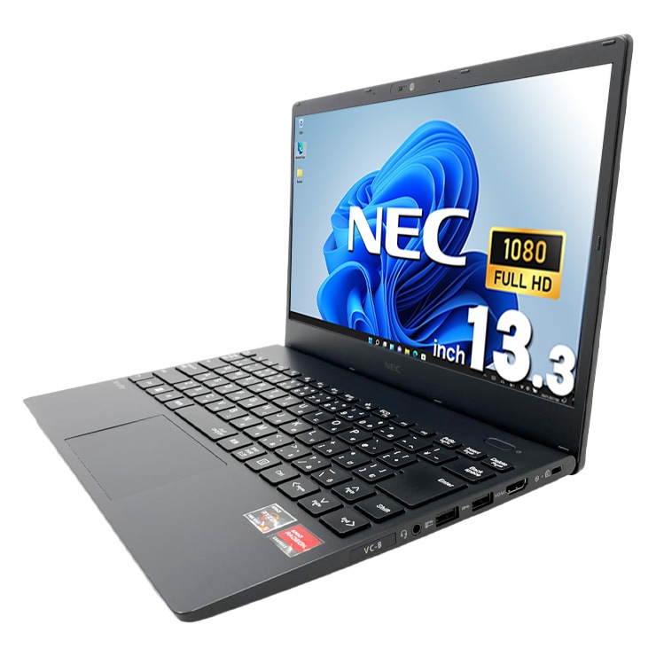 中古 VK540CZCB NEC ノートパソコン Ryzen5 5500U/16GB/SSD256GB/13.3