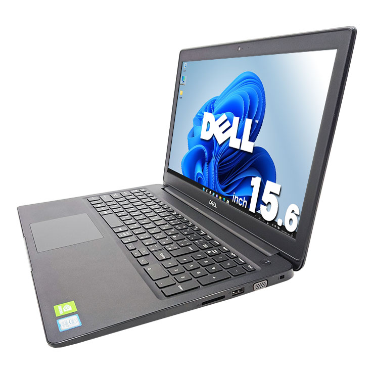 大画面Corei7で作業性抜群！ 中古パソコン 中古 ノートパソコン Office付き SSD 256GB 8世代 Webカメラ Windows11 Pro DELL Latitude 3500 Corei7 16GBメモリ 15.6型 中古 パソコン ノートパソコン