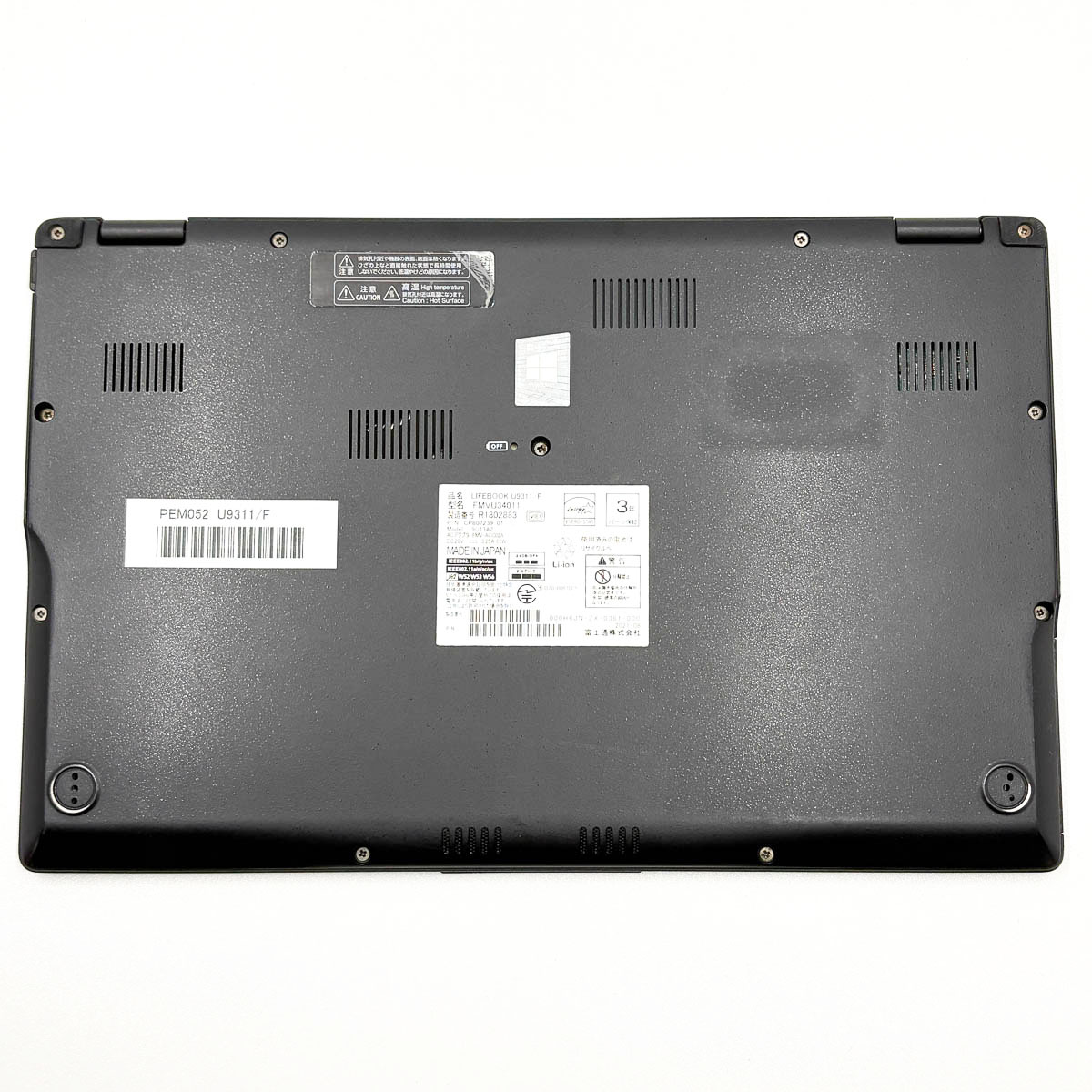 中古 LIFEBOOK U9311/F 富士通 ノートパソコン Corei7 1185G7/16GB