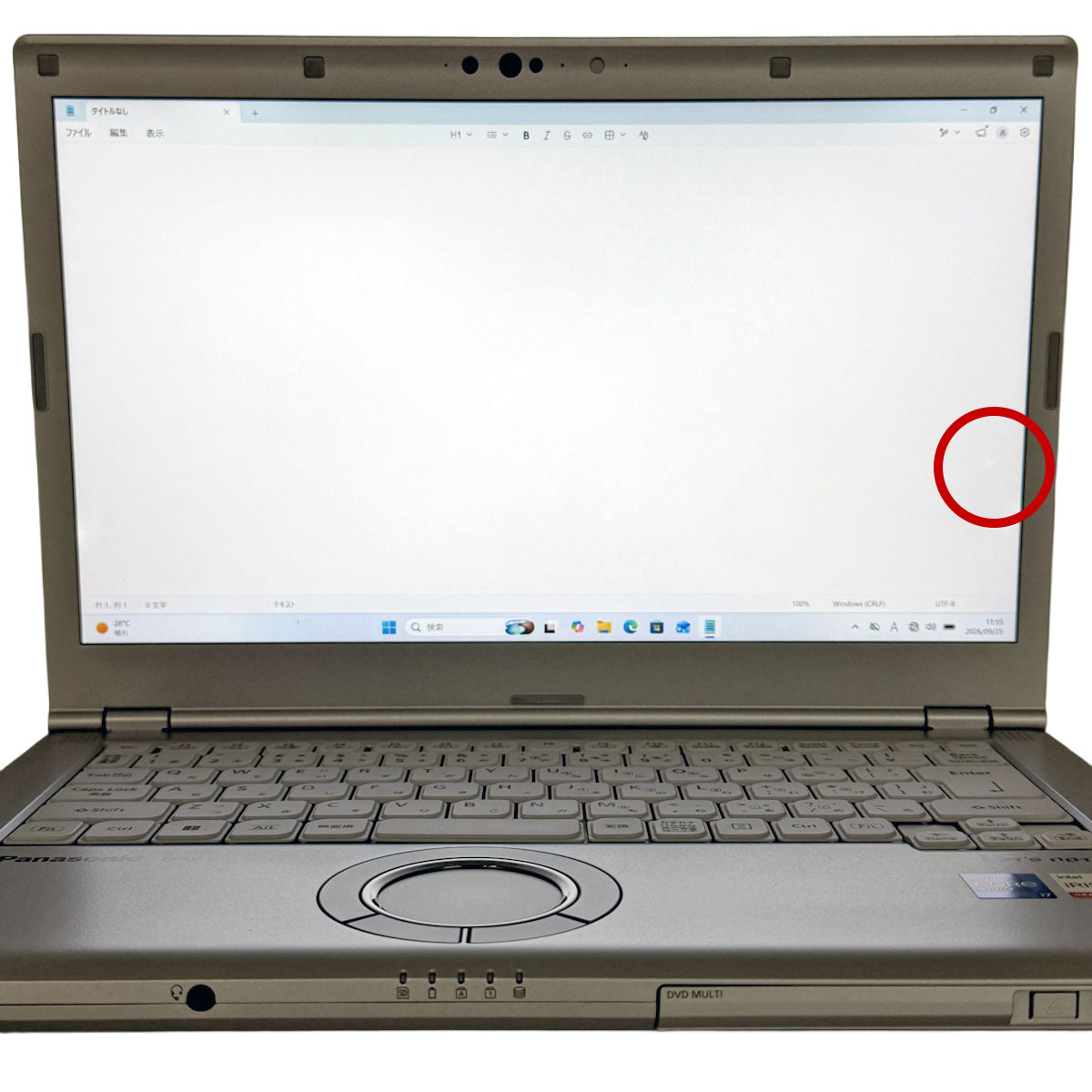 中古 レッツノート Let's note CF-LV1V11KS Panasonic ノートパソコン