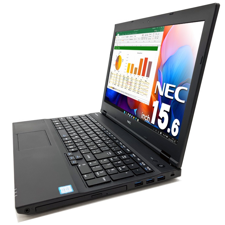 最新 マイクロソフトオフィス 2024付 中古パソコン 中古 ノートパソコン Office付き バッテリー良好 現品撮影 快適メモリ DVD再生  Windows11 Pro NEC VersaPro VKT16XZG3 Corei5 16GBメモリ 15.6型 中古 パソコン ノートパソコン