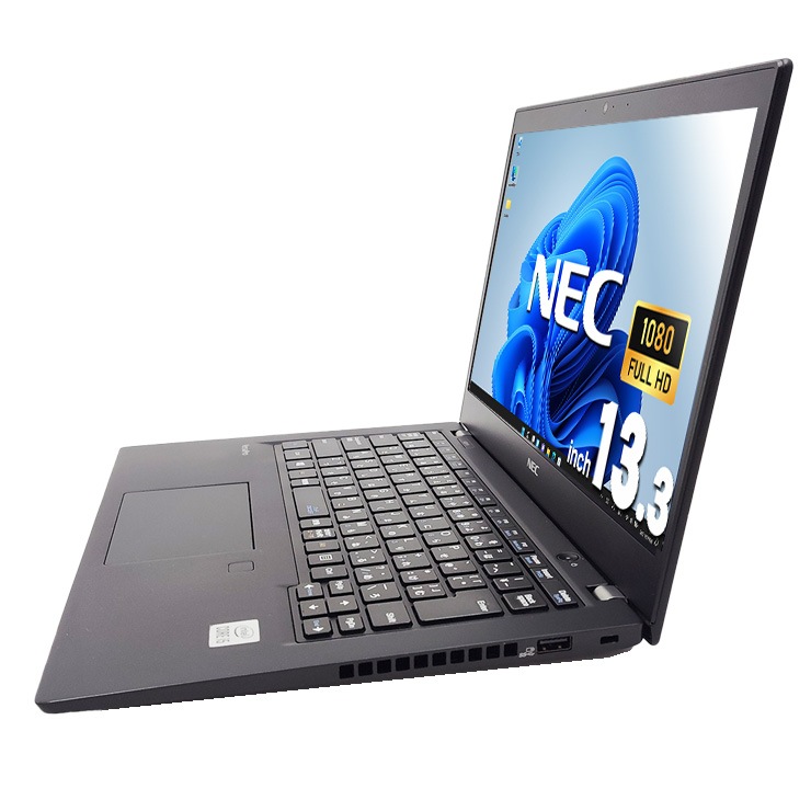 モバイルなのに大容量でストレスフリー♪ 中古 ノートパソコン Office付き バッテリー良好 10世代 大容量 仕事 快適 買い替え Windows11 Pro NEC VersaPro VKT16BZG9 Corei5 16GBメモリ 13.3型 中古 パソコン ノートパソコン