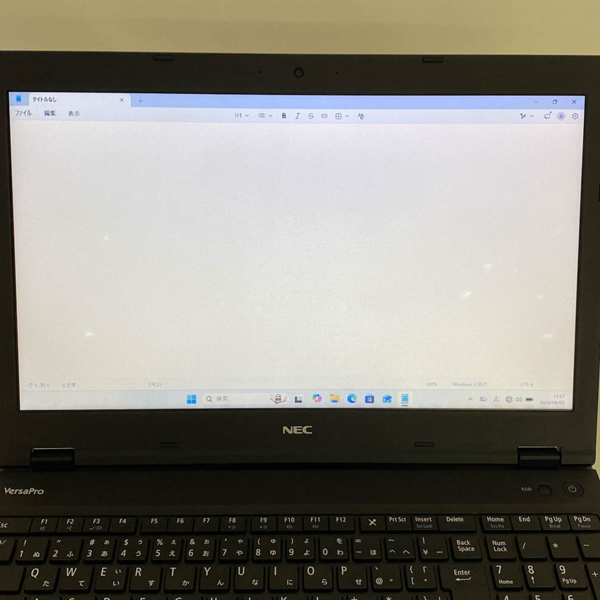 中古 VersaPro VKT16XZG4 NEC ノートパソコン Corei5 8250U/8GB