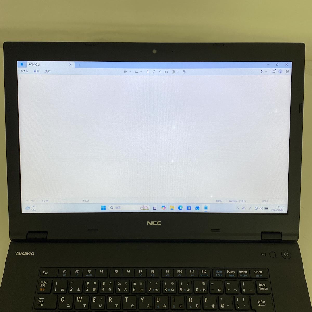 中古 VersaPro VKM17X-3 NEC ノートパソコン Corei5 8350U/16GB