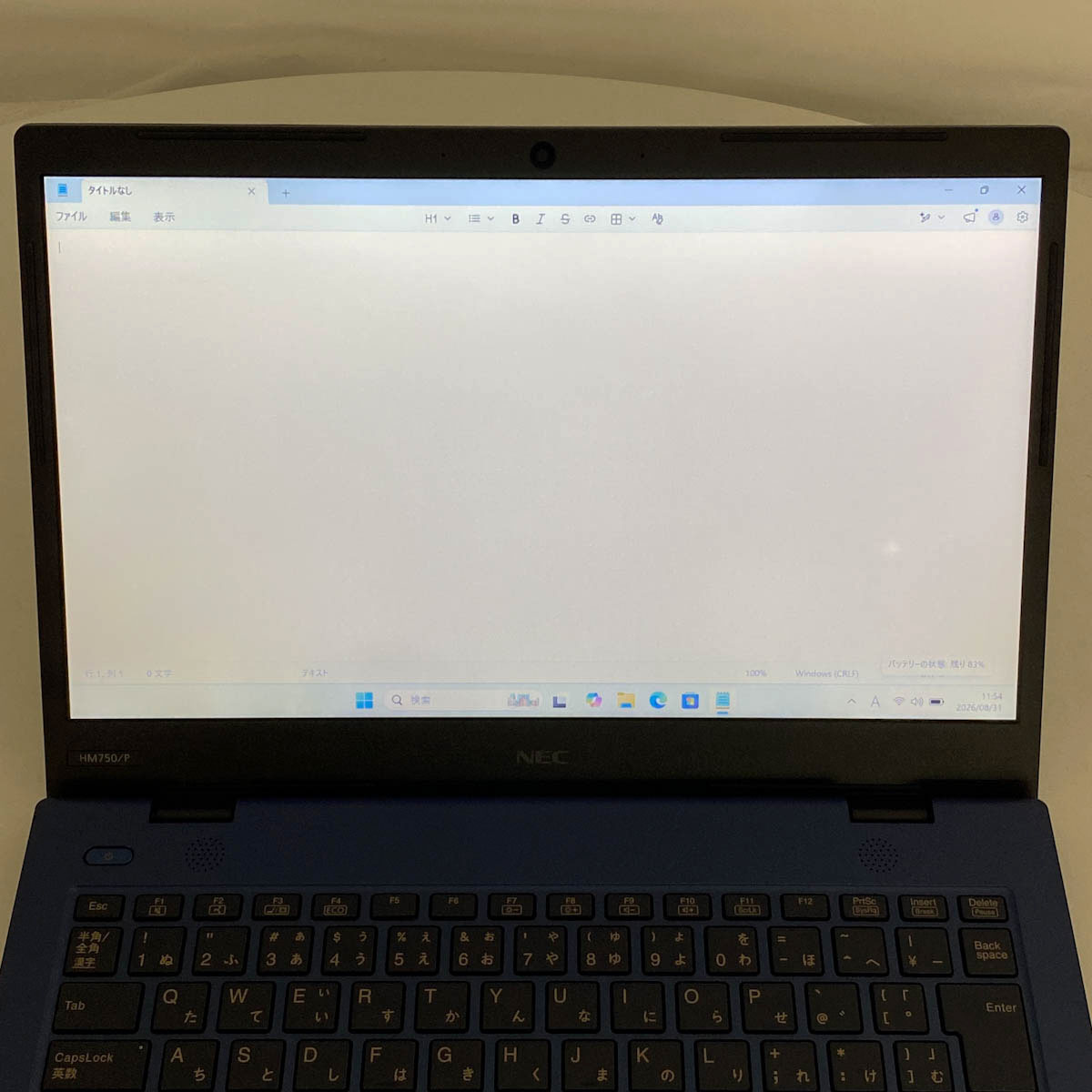 中古 LaVie HM750PAL NEC ノートパソコン Corei7 8565U/16GB/SSD512GB