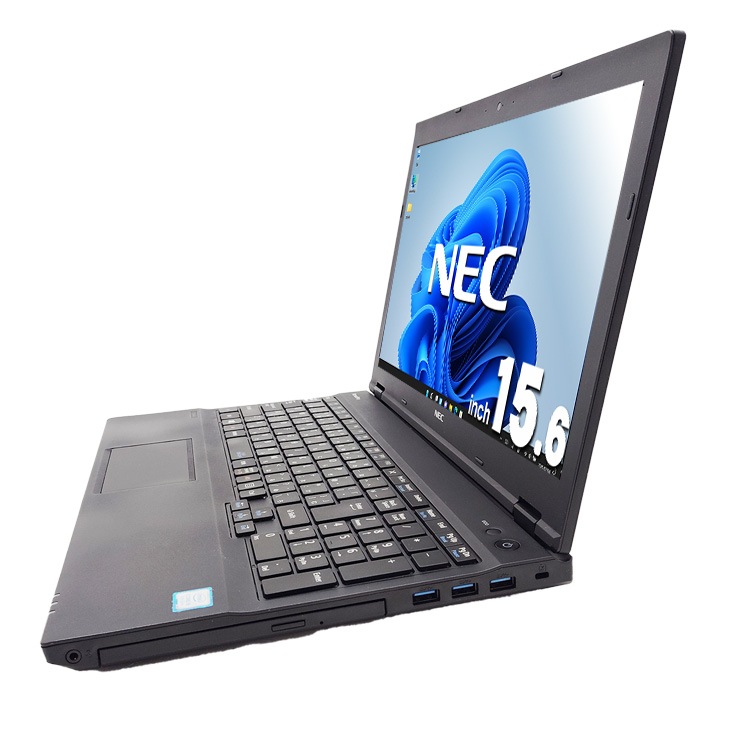 デスクに固定して毎日の事務作業に！! 中古パソコン 中古 ノートパソコン Office付き テンキー  固定利用 事務作業向け 新品マウス ビジネス 訳あり Windows11 Pro NEC VersaPro VKT16X-4 Core i5 8GB 15.6インチ 中古 パソコン ノートパソコン