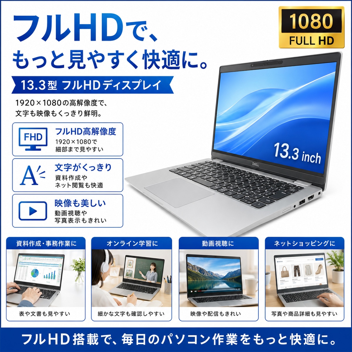 中古 Latitude 5330 DELL ノートパソコン Corei5 1245U/16GB/SSD256GB
