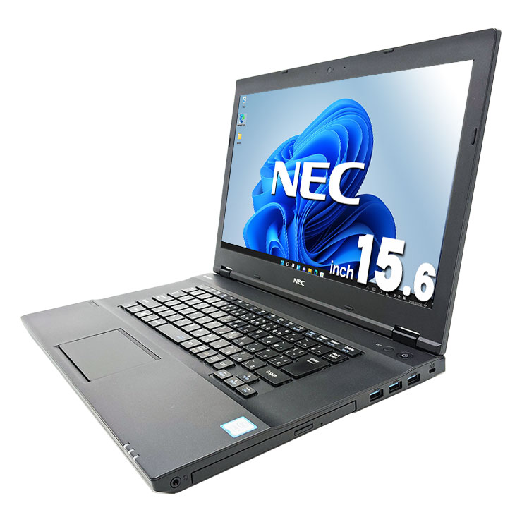 第8世代i5搭載！仕事がサクサク進む15型NEC！ 中古 ノートパソコン Office付き Win11正式対応 バッテリー良好 新品マウス DVD 大画面  訳あり Windows11 Pro NEC VersaPro VKT16X-4 Corei5 8GBメモリ 15.6型 中古 パソコン ノートパソコン