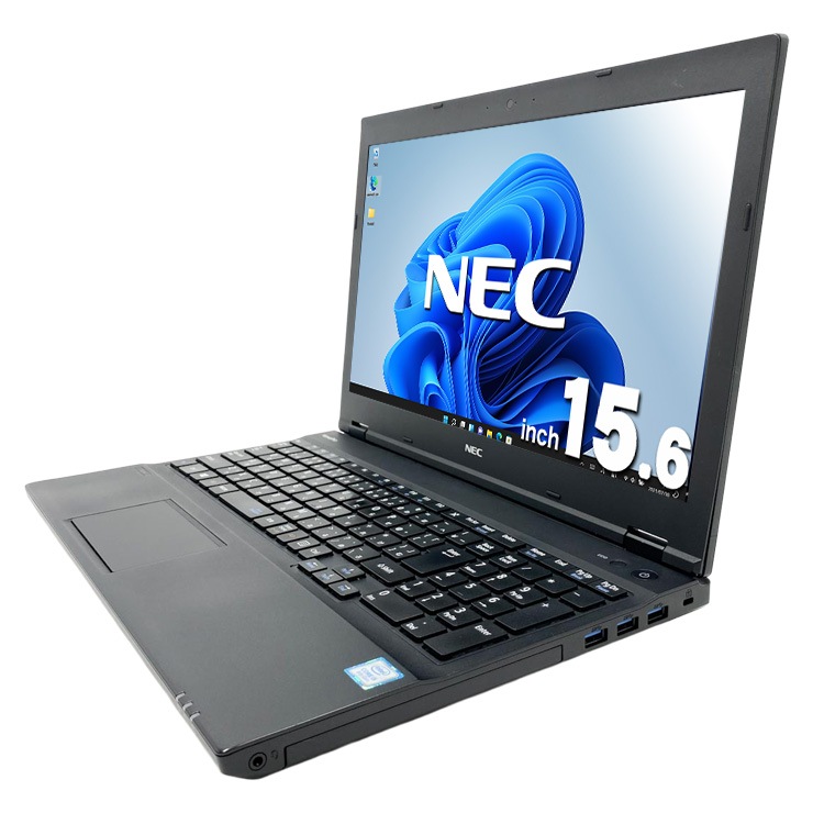 4738 NEC PC-VKM17XZG4 Core i5 8350U 1.7GHz/8GB/256GB(SSD)/DVD/15.6W/1920×1080/Win11 中古 VersaPro VKM17XZG4 NEC ノートパソコン Corei5 8350U/8GB