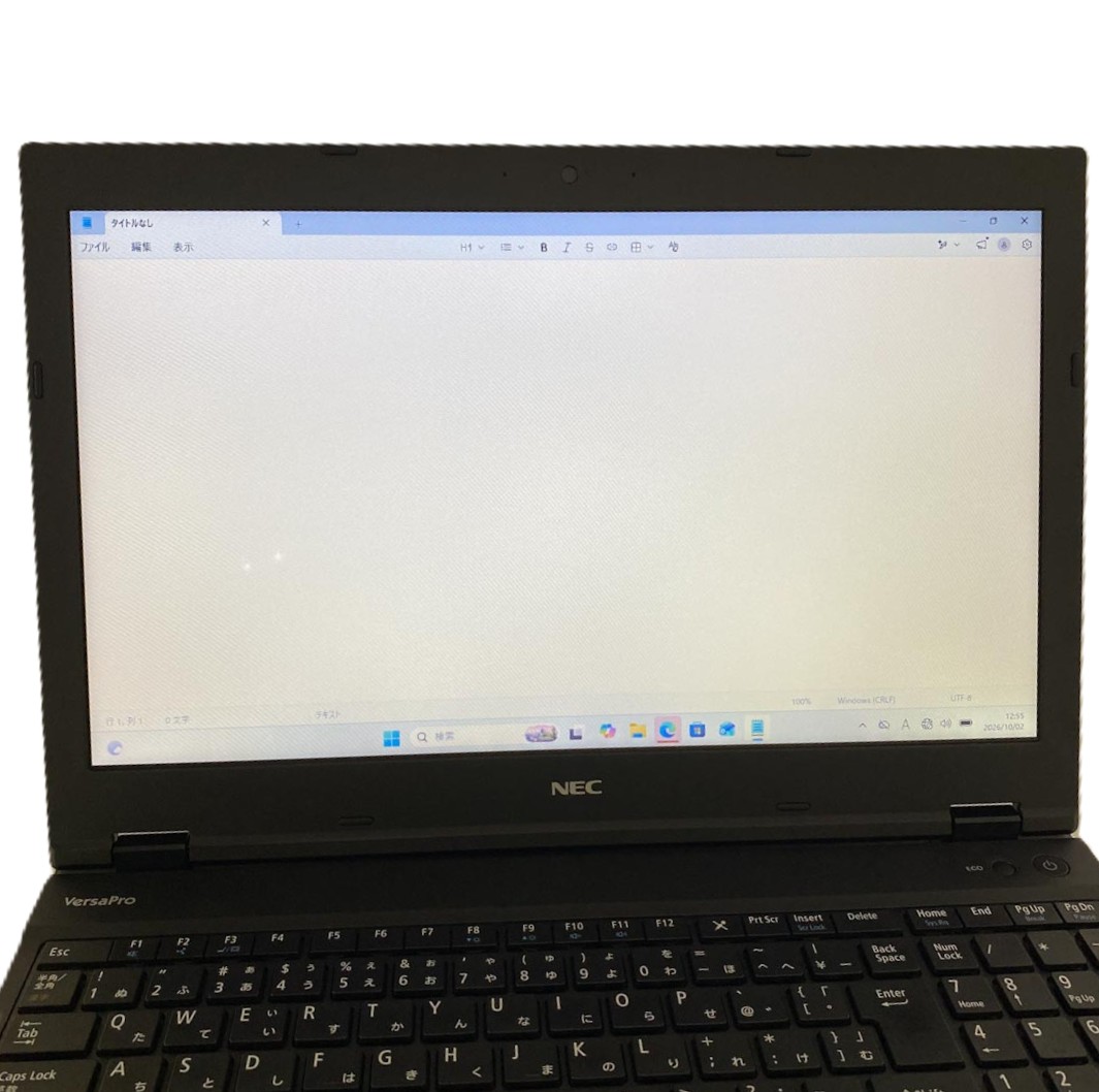 中古 VersaPro VKT16XZG4 NEC ノートパソコン Corei5 8250U/8GB