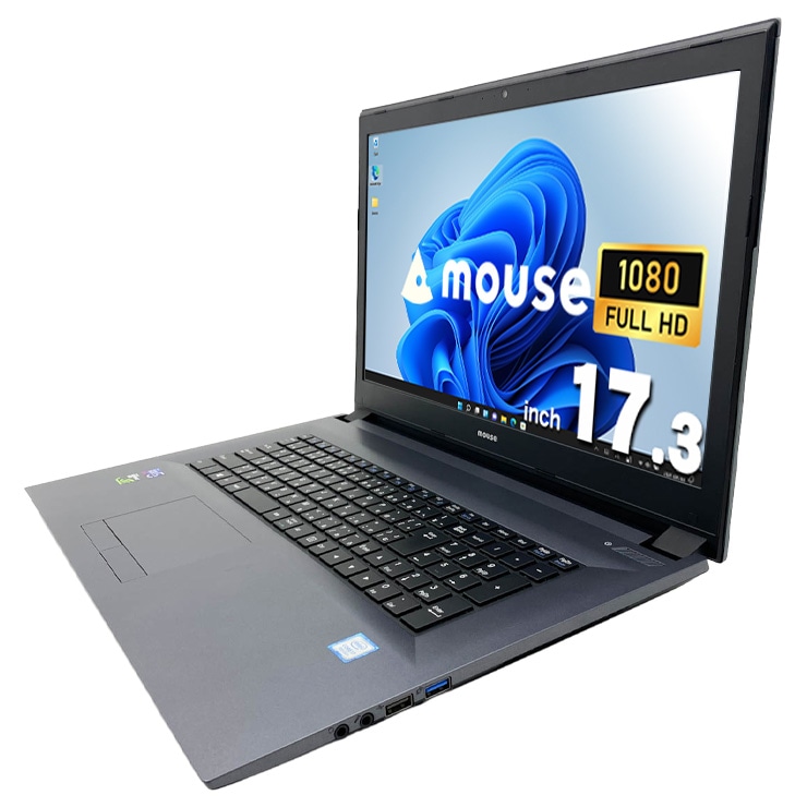 中古 W880XN mouse ノートパソコン Corei7 8750H/16GB/SSD256GB/17.3型
