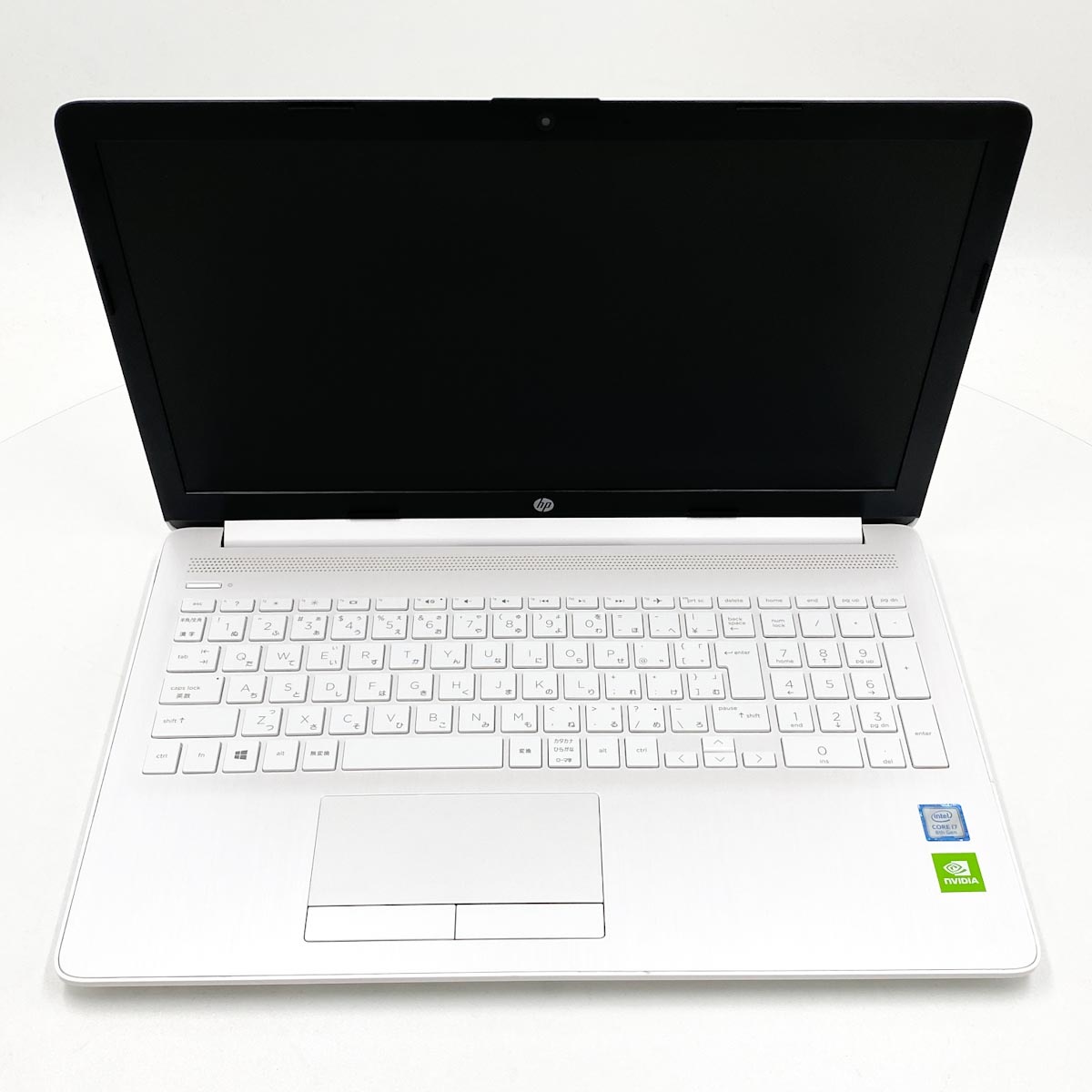 【充電ケーブルなし】HP ラップトップノートパソコン 動作確認済み ホワイト 中古 NoteBook PC 15-da0058TX HP ノートパソコン Corei7 8550U/16GB