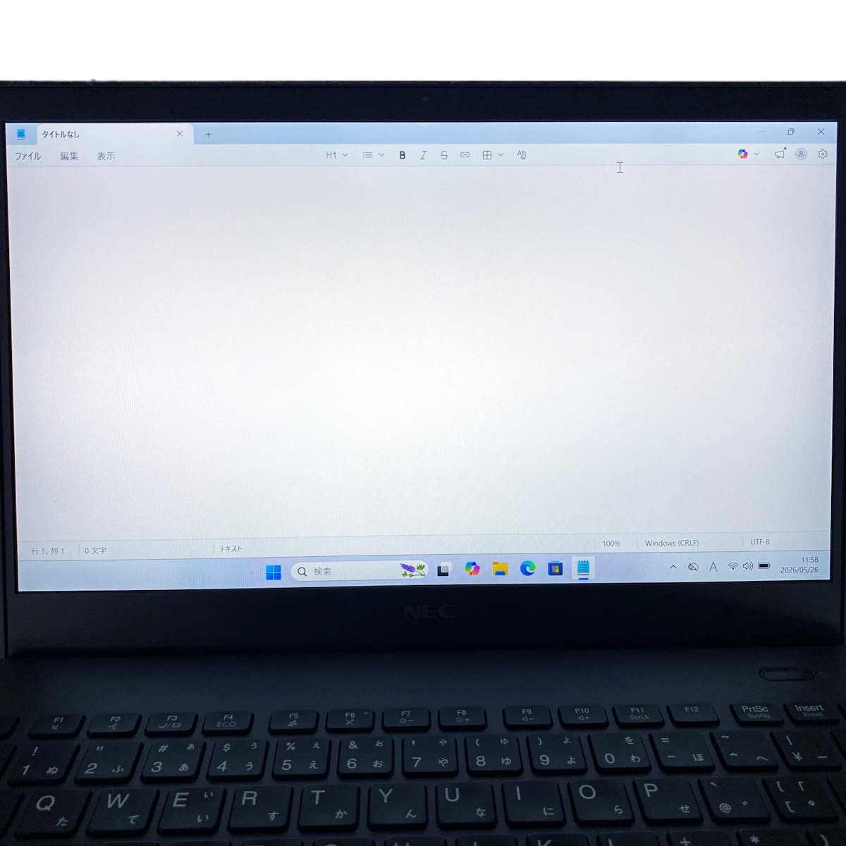 中古 VersaPro VKV18G-9 NEC ノートパソコン Corei7 10510U/16GB