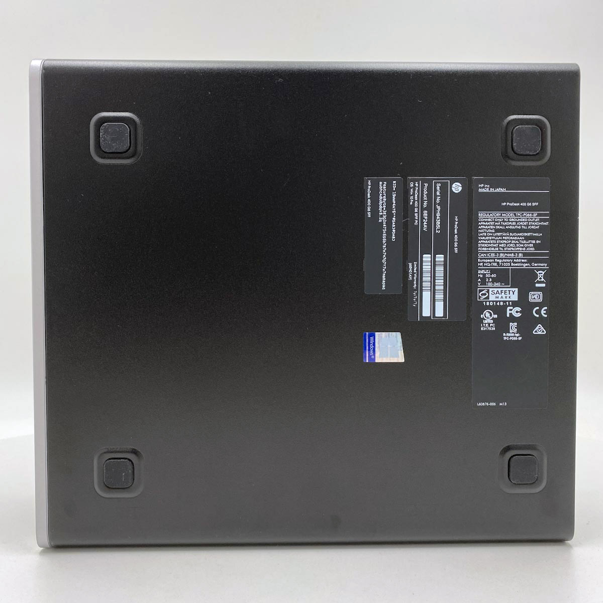 中古 ProDesk 400 G6 SFF HP デスクトップパソコン Corei5 9500/8GB