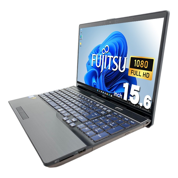 中古 LIFEBOOK AH77/D1 富士通 ノートパソコン 【青色のキーボード
