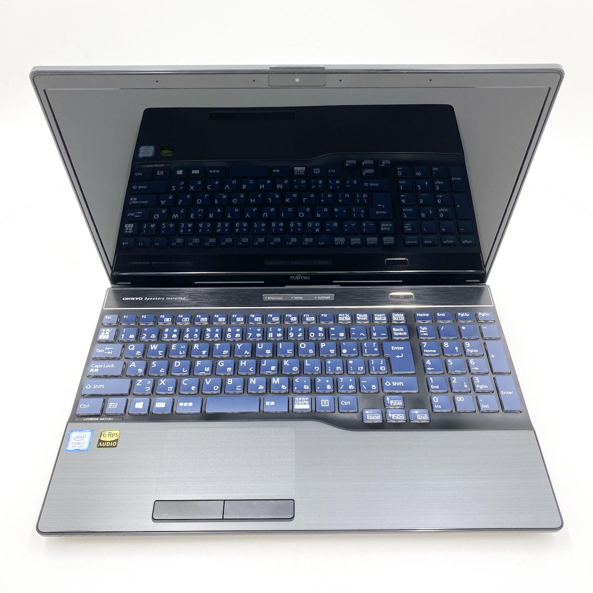 中古 LIFEBOOK AH77/D1 富士通 ノートパソコン 【青色のキーボード