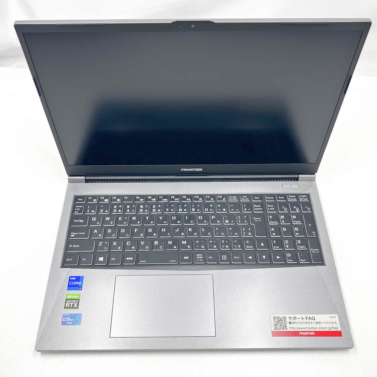 中古 FRONTIER VNC211 Inversenet ノートパソコン Corei7 11800H/32GB