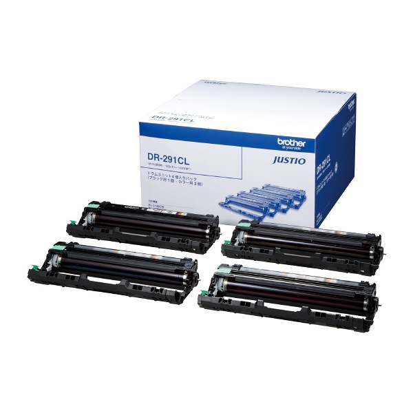 【純正】brother ブラザー ドラムユニット DR-291CL 4個入（BK1個、CMY3個）