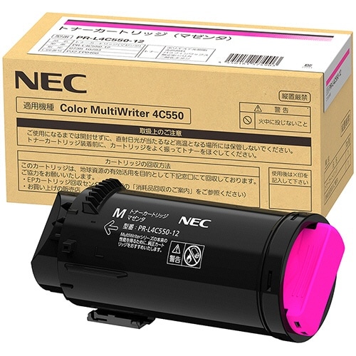 NEC　純正トナー　PR-L4C550-12 M マゼンタ