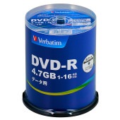 Verbatim | バーベイタム DHR47JP100V4 DVD-R 1-16倍速 100枚 スピンドルケース [送料無料]