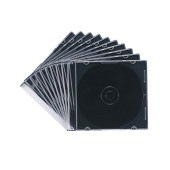 SANWASUPPLY | サンワサプライ FCD-PU10MBKN スリムDVDケース 10枚セット マットブラック