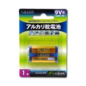 lazos | ラソス LA-9VX1 9V形アルカリ乾電池 [9V形 ]