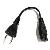 COMON | カモン W-02 ACケーブル2-2Pin メガネタイプ 0_2m [メガネ型 /電源ケーブル ]