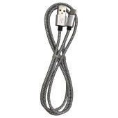 lazos | ラソス L-TC3-S1 USB Type-C 3A急速充電&データ通信ケーブル 1m シルバー [USB Type-C /QuickCharge3.0 ]