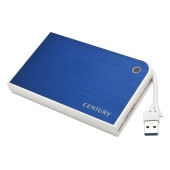CENTURY | センチュリー CMB25U3BL6G MOBILE BOX USB3.0接続 SATA6G 2.5インチHDD/SSDケース ブルー [2.5インチ /USB3.0 ]