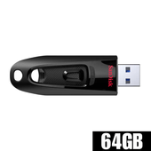 USBメモリ 64GB SanDisk サンディスク Ultra USB3.0 スライド式 パスワード保護 暗号化 高速転送 海外パッケージ品 SDCZ48-064G-U46