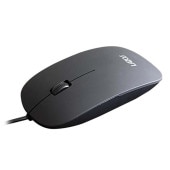 lazos | ラソス L-SM-B USB接続光学マウス ブラック [有線 /光学式　/3ボタン ]【セット割引対象商品】