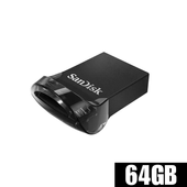 USBメモリ 64GB SanDisk サンディスク Ultra Fit USB 3.2 Gen 1 超小型 軽量 ノートPC/カーオーディオに最適 海外パッケージ品 SDCZ430-064G-G46