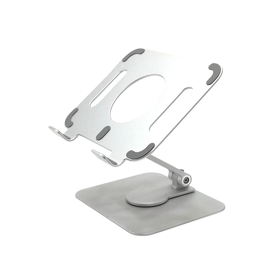 AKIBAKAN | 秋葉館 iPad-ALSTAND-SL iPad Alumi Stand Silver アルミスタンド　シルバー [iPad /タブレットスタンド /ノートパソコンスタンド ] 1枚目