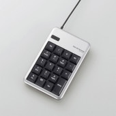 ELECOM | エレコム TK-TCM012SV USB有線テンキーボード シルバー USBハブ付【セット割引対象商品】