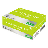 lazos | ラソス B-LA-T4X20 単4アルカリ乾電池20Px3セット