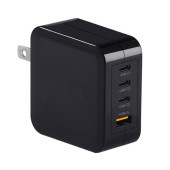 Lazos | ラソス L-AC4-G100B Type-C/A 3口 PD100W対応 AC充電器 ブラック