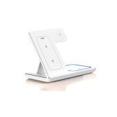 Lazos [L-SWYWLS-WH]3in1 ワイヤレス充電スタンド ホワイト