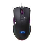 Lazos | ラソス  [L-MSG7-B] RGBゲーミングマウス 7ボタン ブラック