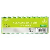 Lazos [LA-T3X10] 単3アルカリ乾電池10P