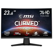 【お取り寄せ】MSI [MAG-244C] 23.6インチ 180Hz FHDゲーミングモニター [湾曲1500R /1920 x 1080 (180Hz) /HDMI2.0b /Displayport1.2a]